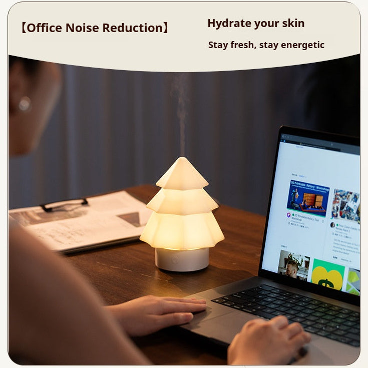 Christmas Tree Aromatherapy Diffuser for Home Office Desktop Humidifier USB Colorful Atmosphere Night Light Diffuser