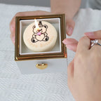 Candle Bear Cake Surprise Box Flip Birthday Gift Box Automatic Flip Bear Ring Jewelry Box